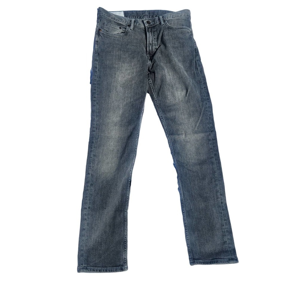 Mens H&M Slim Coup Etroit & Denim 32/32 Black Pant distressed look